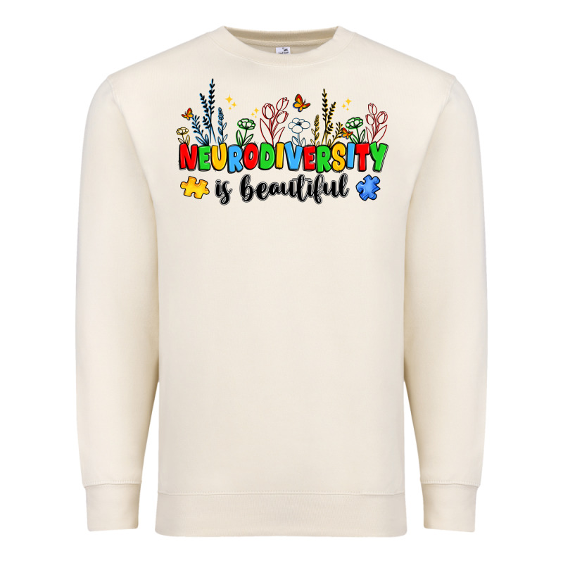 Neurodiversity Is Beautiful Premium Sweatshirt by JahusDesignShop | Teevron