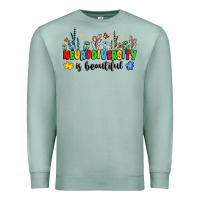 Seafoam neurodiversity is beautiful Premium Sweatshirt - JahusDesignShop