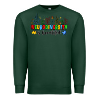 Sports Green neurodiversity is beautiful Premium Sweatshirt - JahusDesignShop