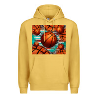 Antique Gold basketball leopard serape tumbler Premium Hoodie - Jasminsmagicworld