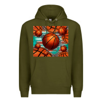 Army Green basketball leopard serape tumbler Premium Hoodie - Jasminsmagicworld