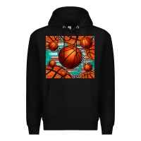 Black basketball leopard serape tumbler Premium Hoodie - Jasminsmagicworld