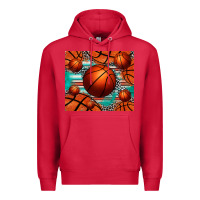 Cardinal basketball leopard serape tumbler Premium Hoodie - Jasminsmagicworld