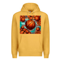 Mustard basketball leopard serape tumbler Premium Hoodie - Jasminsmagicworld