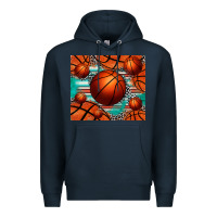 Navy basketball leopard serape tumbler Premium Hoodie - Jasminsmagicworld