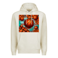 Oatmeal Heather basketball leopard serape tumbler Premium Hoodie - Jasminsmagicworld