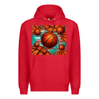 Red basketball leopard serape tumbler Premium Hoodie - Jasminsmagicworld