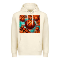 Sandshell basketball leopard serape tumbler Premium Hoodie - Jasminsmagicworld