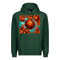 Sports Green basketball leopard serape tumbler Premium Hoodie - Jasminsmagicworld