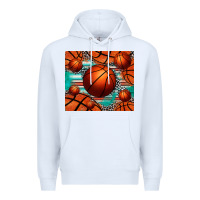 White basketball leopard serape tumbler Premium Hoodie - Jasminsmagicworld