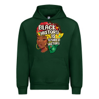 Forest Green black history is world history Urban Hoodie - MaliasSmallBusiness