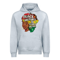 Heather Grey black history is world history Urban Hoodie - MaliasSmallBusiness