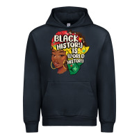 Navy black history is world history Urban Hoodie - MaliasSmallBusiness