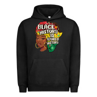 Pigment Black black history is world history Urban Hoodie - MaliasSmallBusiness