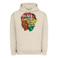 Pigment French Oak black history is world history Urban Hoodie - MaliasSmallBusiness