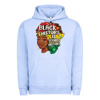 Pigment Grape Ice black history is world history Urban Hoodie - MaliasSmallBusiness