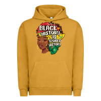 Pigment Peanut Butter black history is world history Urban Hoodie - MaliasSmallBusiness