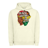 Pigment Pistachio black history is world history Urban Hoodie - MaliasSmallBusiness