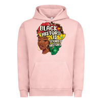 Pigment Salmon black history is world history Urban Hoodie - MaliasSmallBusiness