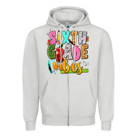 Dove Grey sixth grade vibes Zipper Hoodie - texasbilliewilder