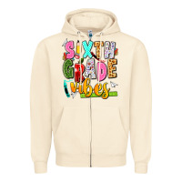 Sandshell sixth grade vibes Zipper Hoodie - texasbilliewilder