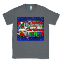 Charcoal Heather my favorite color is Christmas lights Classic Tee - BundleAndBundleShop