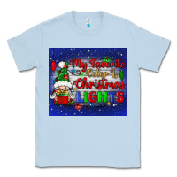 Dusty Blue my favorite color is Christmas lights Classic Tee - BundleAndBundleShop