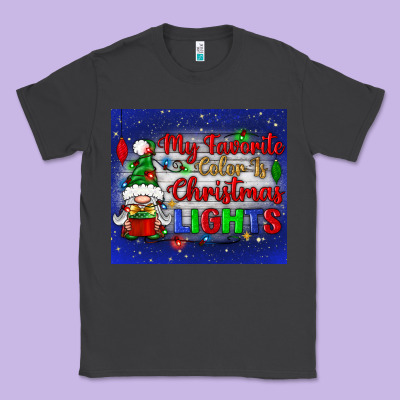 My Favorite Color Is Christmas Lights Classic Tee Designed By Bundleandbundleshop