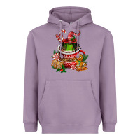 Lavender christmas coffee afro gnome Heavyweight Hoodie - FaDigitalArtStudio