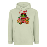 Matcha christmas coffee afro gnome Heavyweight Hoodie - FaDigitalArtStudio