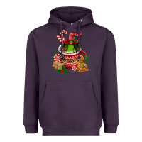 Plum christmas coffee afro gnome Heavyweight Hoodie - FaDigitalArtStudio