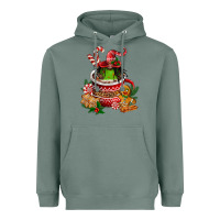 Sage christmas coffee afro gnome Heavyweight Hoodie - FaDigitalArtStudio
