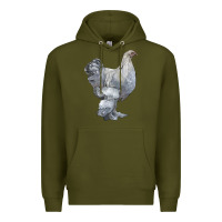 Army Green Brahma Chicken Premium Hoodie - LillyAllenDesigns