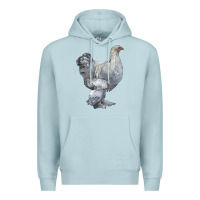 Blue Mist Brahma Chicken Premium Hoodie - LillyAllenDesigns