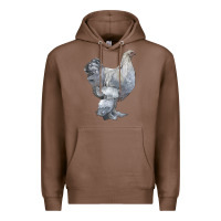 Chestnut Brahma Chicken Premium Hoodie - LillyAllenDesigns
