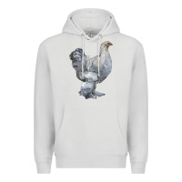 Dove Grey Brahma Chicken Premium Hoodie - LillyAllenDesigns