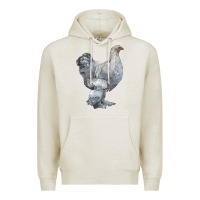 Oatmeal Heather Brahma Chicken Premium Hoodie - LillyAllenDesigns
