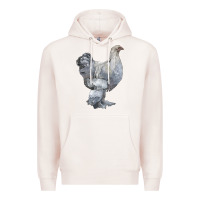 Pale Pink Brahma Chicken Premium Hoodie - LillyAllenDesigns