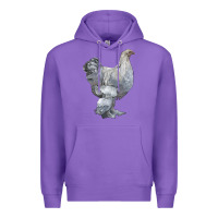 Purple Brahma Chicken Premium Hoodie - LillyAllenDesigns