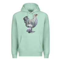 Seafoam Brahma Chicken Premium Hoodie - LillyAllenDesigns