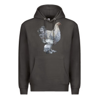 Smoke Brahma Chicken Premium Hoodie - LillyAllenDesigns