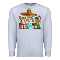 Heather Grey let's fiesta Premium Sweatshirt - AdoDesignShop