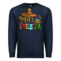 Navy let's fiesta Premium Sweatshirt - AdoDesignShop