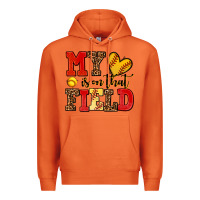 Carrot my heart is on that field softball Premium Hoodie - AdoDesignShop