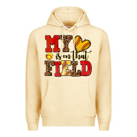 Pina Colada my heart is on that field softball Premium Hoodie - AdoDesignShop