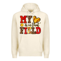 Tofu my heart is on that field softball Premium Hoodie - AdoDesignShop
