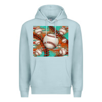 Blue Mist baseball turquoise serape glitter tumbler Premium Hoodie - Jasminsmagicworld