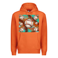 Carrot baseball turquoise serape glitter tumbler Premium Hoodie - Jasminsmagicworld