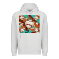 Baseball Turquoise Serape Glitter Tumbler Premium Hoodie | Teevron