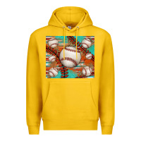 Lemon baseball turquoise serape glitter tumbler Premium Hoodie - Jasminsmagicworld